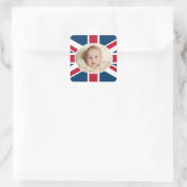 Prince George - William & Kate Vierkante Sticker (Tas)