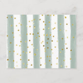 Prince Greenery Lion Baby shower Advice Card Informatiekaartje (Achterkant)