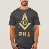 Prince Hall Mason Apparel PHA Mason Vrijmetselaar T-shirt (Voorkant)
