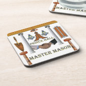 Prince Hall Master Mason Drankjes Onderzetter (Linkerzijde)
