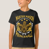 Prince Hall Master Mason PHA Masonic Vaderdag T-shirt (Voorkant)