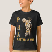 Prince Hall PHA Master Mason Vaderdag Gift T-shirt (Voorkant)