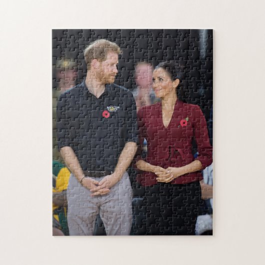 Prince Harry en Meghan Markle Legpuzzel (Verticaal)