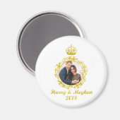 Prince Harry en Meghan Markle Magneet (Voorkant / Achterkant)