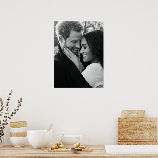 Prince Harry en Meghan Markle Poster (Keuken)