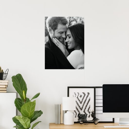 Prince Harry en Meghan Markle Poster (Thuiskantoor)