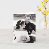 Prince Harry en Meghan Markle Royal Wedding Kaart (Gele Bloem)