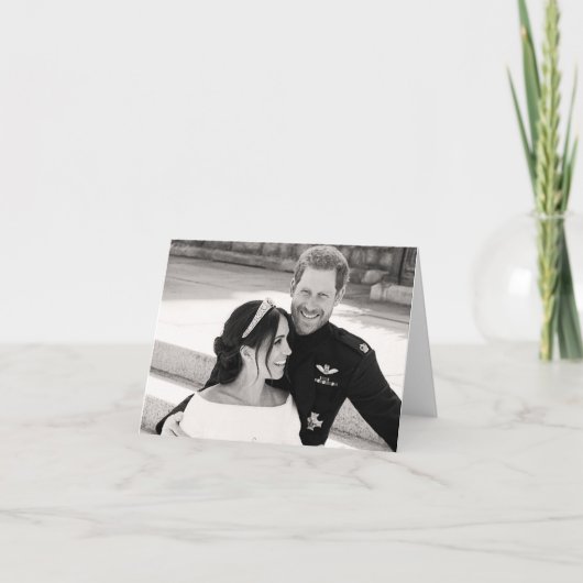 Prince Harry en Meghan Markle Royal Wedding Kaart (Voorkant)