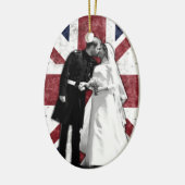 Prince Harry en Meghan Markle Royal Wedding Keramisch Ornament (Links)