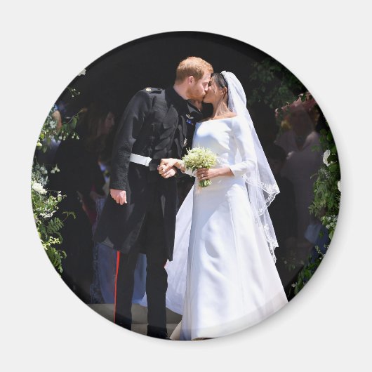 Prince Harry en Meghan Markle Royal Wedding Magneet (Voorkant)