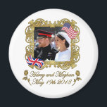 Prince Harry en Meghan Markle Royal Wedding Magneet<br><div class="desc">Prince Harry en Meghan Markle Royal Wedding</div>