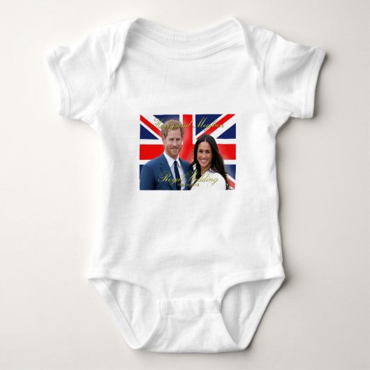 Prince Harry en Meghan Markle Royal Wedding Romper (Voorkant)