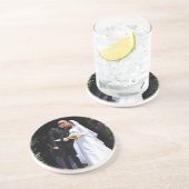 Prince Harry en Meghan Markle Royal Wedding Zandsteen Onderzetter (Zijkant)