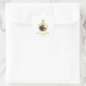 Prince Harry en Meghan Markle Vierkante Sticker (Tas)