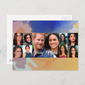 Prince Harry & Meghan Markle Briefkaart (Voorkant / Achterkant)