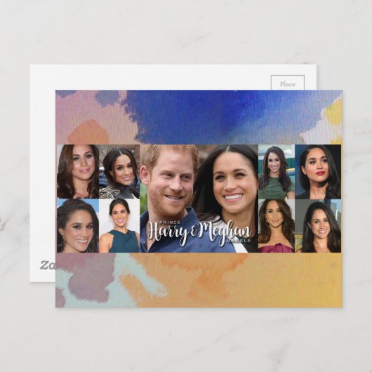 Prince Harry & Meghan Markle Briefkaart (Voorkant / Achterkant)