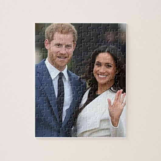 Prince Harry & Meghan Markle kondigen verloving aa Legpuzzel (Verticaal)