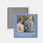 Prince Harry & Meghan Markle Royal Wedding 2018 Magneet (Voorkant / Achterkant)