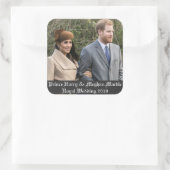 Prince Harry & Meghan Markle Royal Wedding 2018 Vierkante Sticker (Tas)