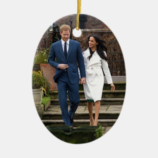 Prince Harry Meghan Markle Royal Wedding Keramisch Ornament (Voorkant)