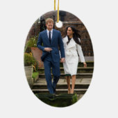 Prince Harry Meghan Markle Royal Wedding Keramisch Ornament (Achterkant)