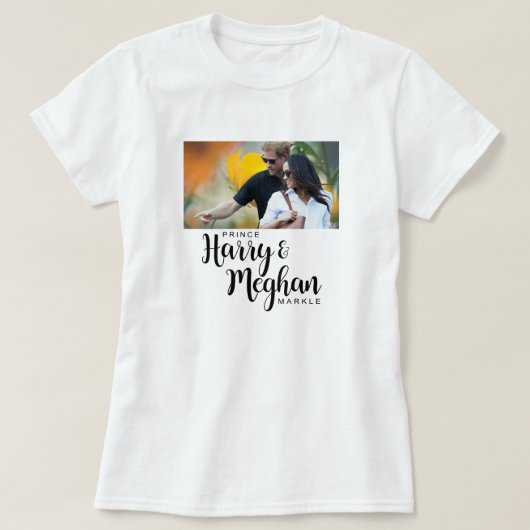 Prince Harry & Meghan Markle T-shirt (Design voorkant)