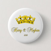 Prince Harry & Meghan Royal Wedding 2018 Ronde Button 5,7 Cm (Voorkant)