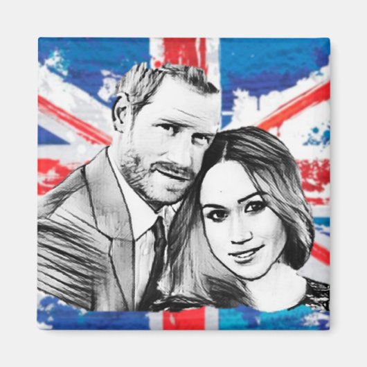 Prince Harry verloving Magneet (Voorkant)