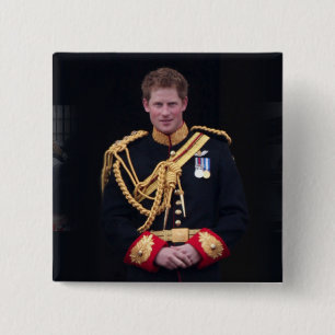 Prince Harry Vierkante Button 5,1 Cm