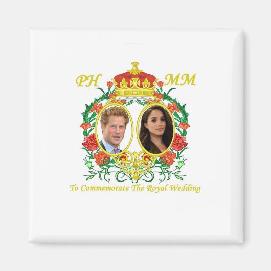 PRINCE HARRY WEDDING CREST MAGNEET (Voorkant)