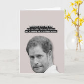 Prince Harry Wenskaart Kaart (Gele Bloem)