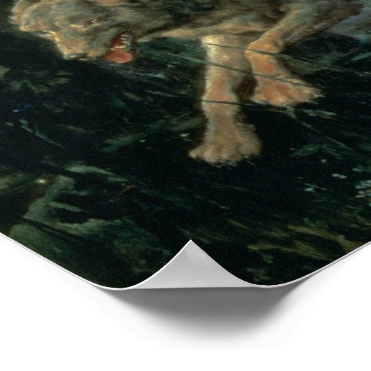 Prince Ivan over de Grijze Wolf, 1889 Poster (Hoek)