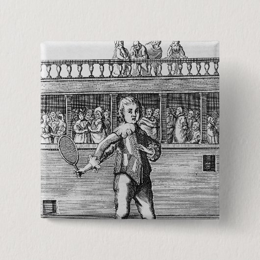 Prince James-Duke of York Vierkante Button 5,1 Cm (Voorkant)