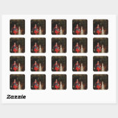 Prince James Francis Edward Stuart Vierkante Sticker (Vel)