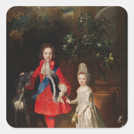 Prince James Francis Edward Stuart Vierkante Sticker (Voorkant)