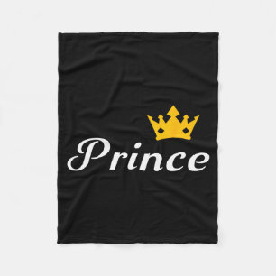 Prince jongens mannen familie bijpassende Valentij Fleece Deken