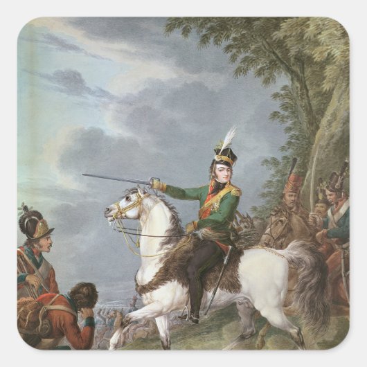 Prince Jozef Antoni Poniatowski 1809-13 Vierkante Sticker (Voorkant)