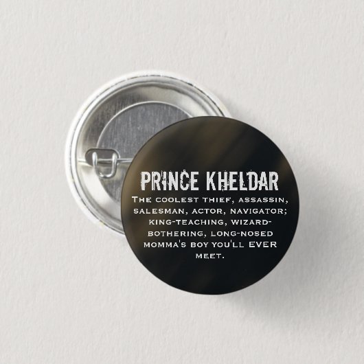 Prince Kheldar Ronde Button 3,2 Cm (Voorkant /achterkant)
