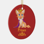 Prince Kitten Keramisch Ornament (Rechts)