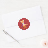 Prince Kitten Ronde Sticker (Envelop)
