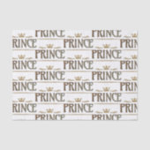 PRINCE Lettering - Elegante rijke koninklijke kroo Tissuepapier (Voorkant)