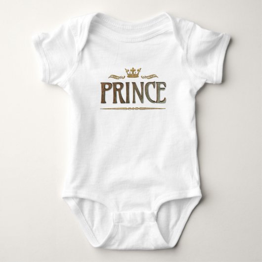 Prince Lettering - Koninklijke Middeleeuwse Konink Romper (Voorkant)