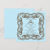 Prince  Lijst Boy Baby shower Uitnodiging (Voorkant / Achterkant)