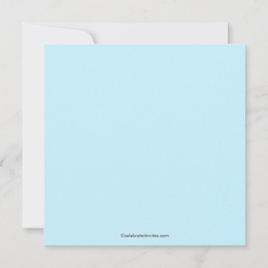 Prince  Lijst Boy Baby shower Uitnodiging (Achterkant)