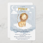 Prince Lion Baby shower Uitnodiging (Voorkant / Achterkant)