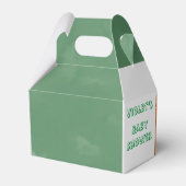 Prince Lion Golden Crown Boy Baby shower Bedankdoosjes (Achterkant)