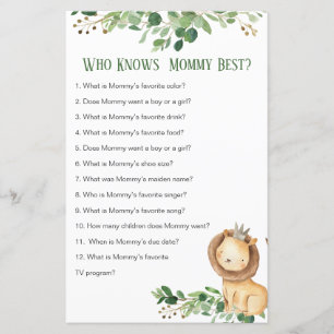 Prince Lion Greenery die mama het beste spel kent