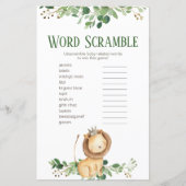 Prince Lion Greenery Floral Word Scramble (Voorkant)
