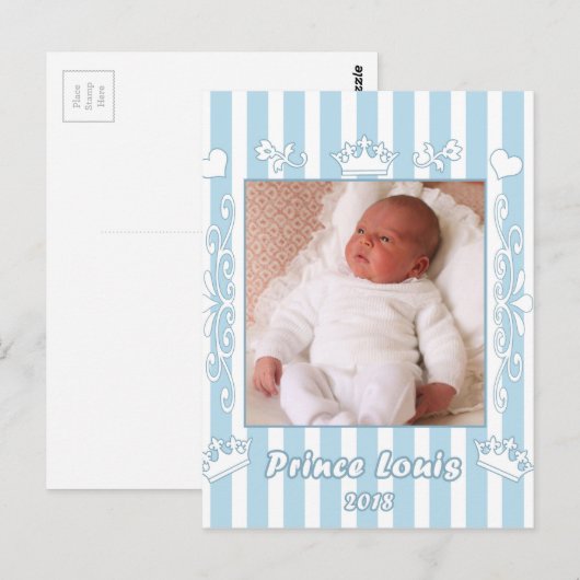 Prince Louis Briefkaart (Voorkant / Achterkant)