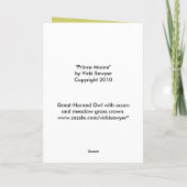 Prince Moore de owl card Kaart (Achterkant)